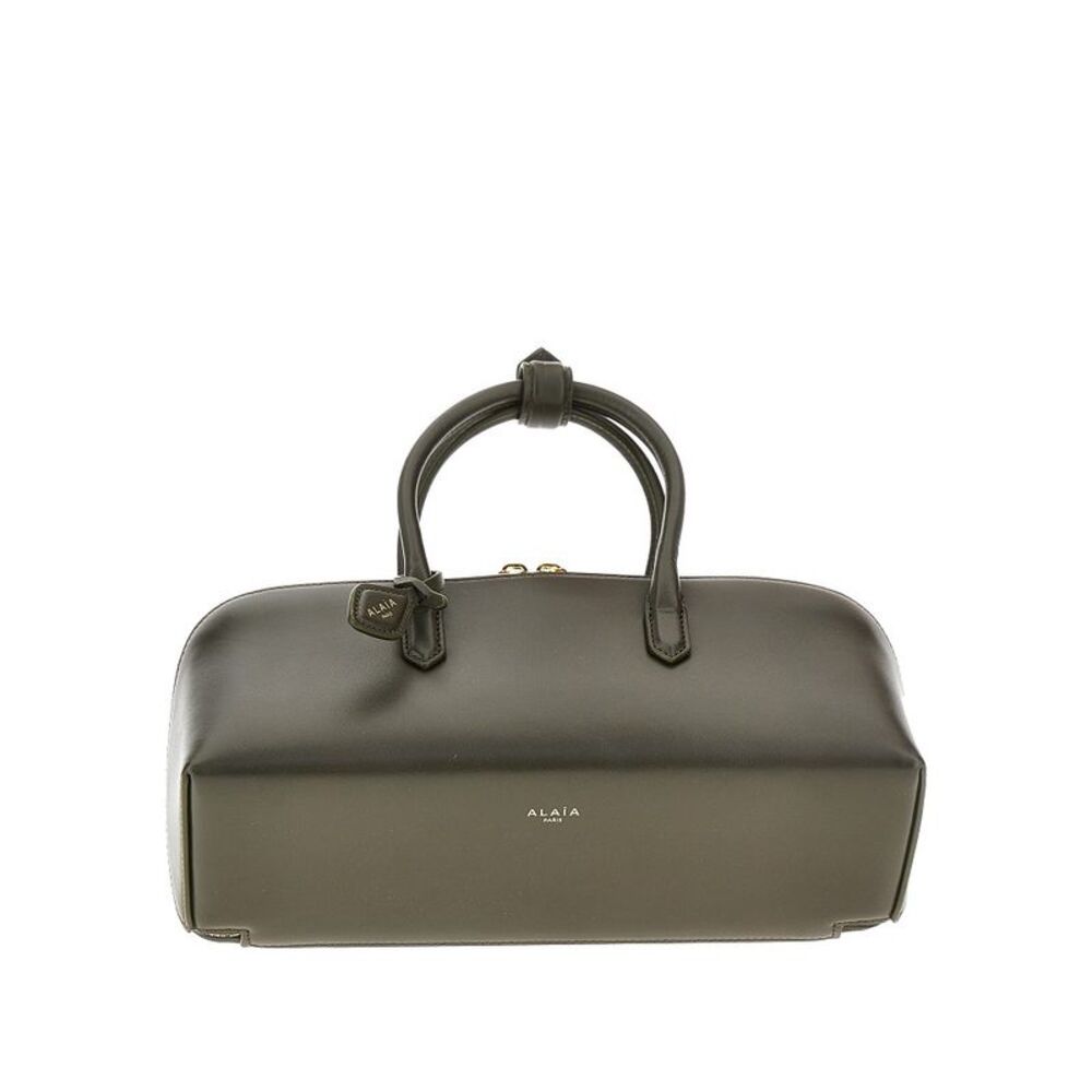 Alaia Women Box Leather Small 'Delta' Bag